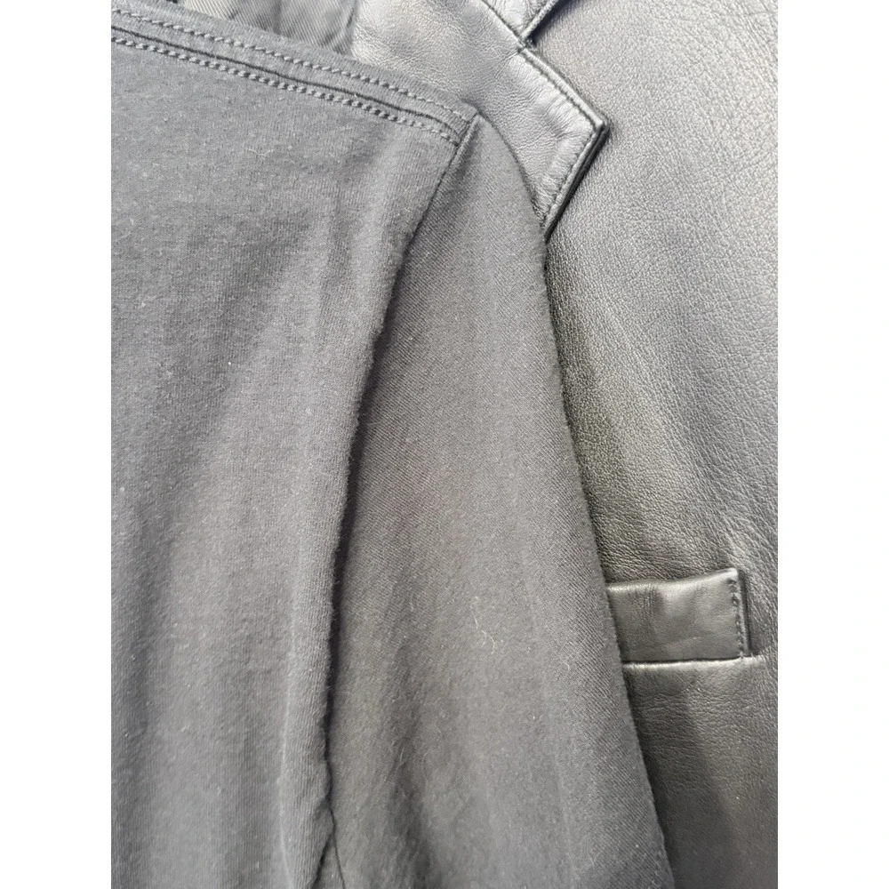 RARE Vintage RALPH Ralph Lauren Black Leather Blazer‎ Quiet Luxury Minimalist